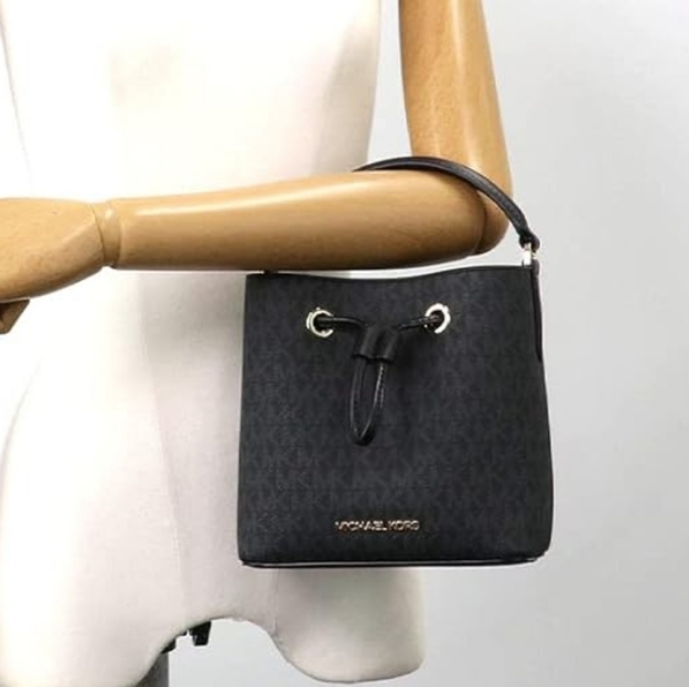 Michael Kors Suri Logo Small Black Crossbody - Picture 9 of 10